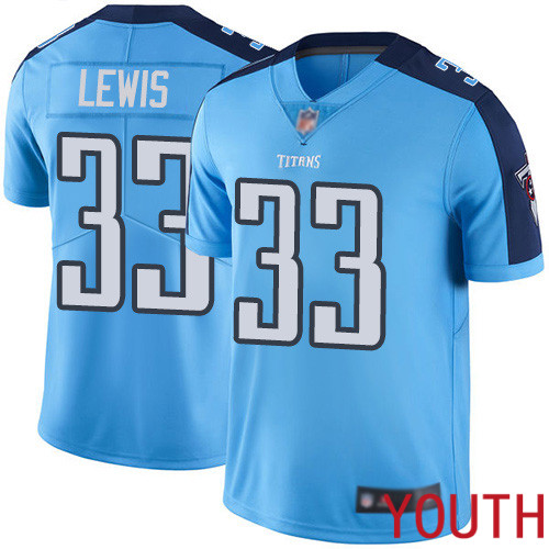Tennessee Titans Limited Light Blue Youth Dion Lewis Jersey NFL Football #33 Rush Vapor Untouchable->youth nfl jersey->Youth Jersey